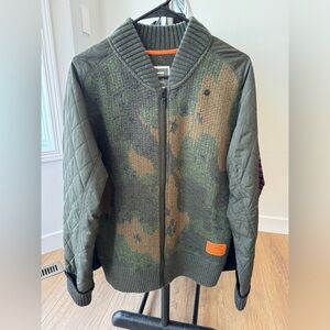 G-Star RAW Knit Camo Bomber Jacket - Medium
